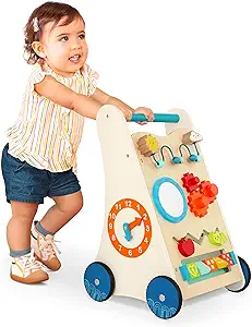 Wooden baby walker